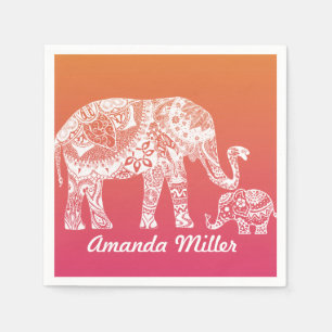 Henna Elephant Servetten