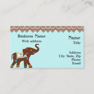 Henna Elephant Visitekaartje