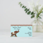 Henna Elephant Visitekaartje (Staand voorkant)