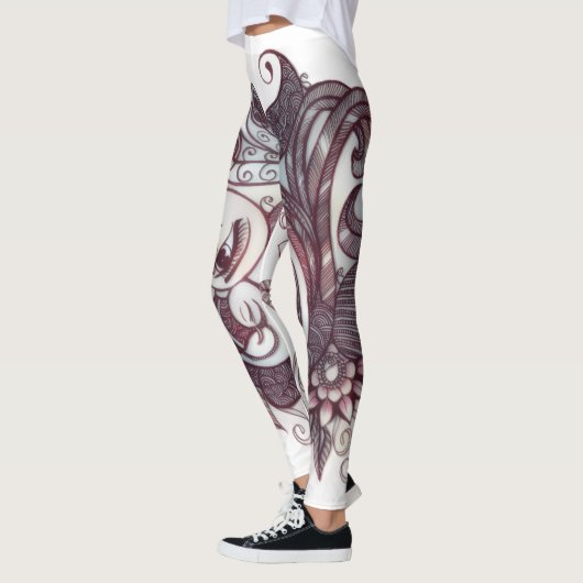 henna feather pants leggings (Links)