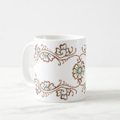 Henna Flower Chain Mok (Voorkant links)