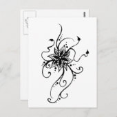 Henna Flower in Vines Briefkaart (Voorkant / Achterkant)