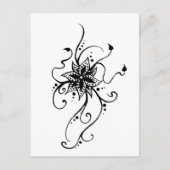 Henna Flower in Vines Briefkaart (Voorkant)