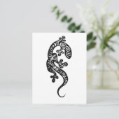 Henna Gecko van Cynthia McDonald Briefkaart (Staand voorkant)