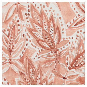 HENNA HABIT Boho Botanische Waterverf Patroon Stof