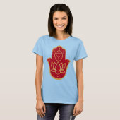 Henna Hamsa Lotus T-shirt (Voorkant volledig)