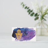 Henna Hamsa Wellness Holistic Decorative Hand Visitekaartje (Staand voorkant)