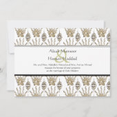 Henna Hand (Golden) (bruiloft) Kaart (Voorkant)