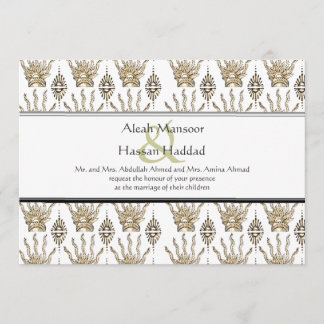 Henna Hand (Golden) (bruiloft) Kaart