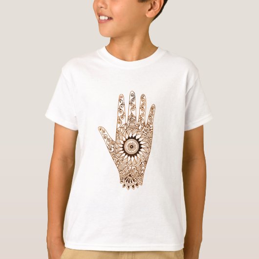 Henna Hand/Hamsa T-shirt (Voorkant)