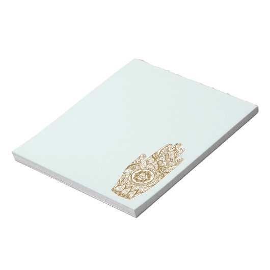 Henna Hand Lotus Notitieblok (Linkerzijde)