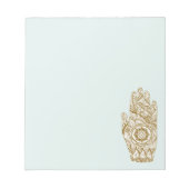Henna Hand Lotus Notitieblok (Voorkant)