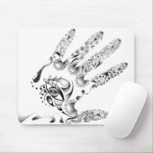 Henna Hand Mousepad Muismat (Met muis)