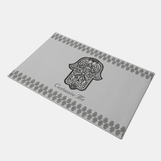 Henna Hand of Hamsa (Origineel) Deurmat (Schuin)