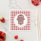 Henna Hand of Hamsa (Rood) Servetten (Insitu)
