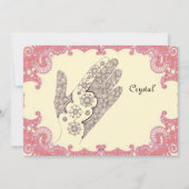 Henna Hand party card Kaart (Voorkant)