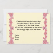 Henna Hand party card Kaart (Achterkant)