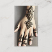 Henna Hand Tattoo Visitekaartje (Voorkant)