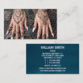 Henna Hand Tattoo Visitekaartje (Voorkant / Achterkant)