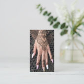 Henna Hand Tattoos Visitekaartje (Staand voorkant)