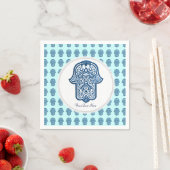 Henna Hand van Hamsa (blauw) Servetten (Insitu)