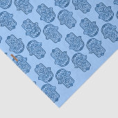 Henna Hand van Hamsa (blauw) Tissuepapier (Detail)