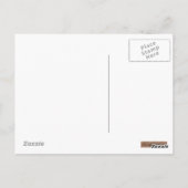 Henna Hand van Hamsa (Blauwgroen) Briefkaart (Achterkant)