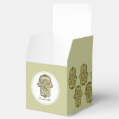 Henna Hand van Hamsa (Gouden) Bedankdoosjes (Geopend)