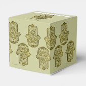 Henna Hand van Hamsa (Gouden) Bedankdoosjes (Achterkant)