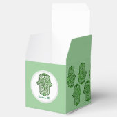 Henna Hand van Hamsa (groen) Bedankdoosjes (Geopend)