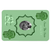 Henna Hand van Hamsa (groen) (sparen de datum) Magneet (Horizontaal)