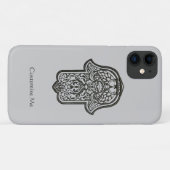 Henna Hand van Hamsa (Origineel) iPhone Case (Achterkant (horizontaal))
