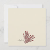 Henna Hands Uitnodiging (Achterkant)