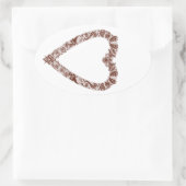 Henna Hart Ontwerp Ovale Sticker (Tas)