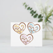Henna Hearts Briefkaart (Staand voorkant)