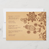 Henna Inspiration Invitation Kaart (Achterkant)