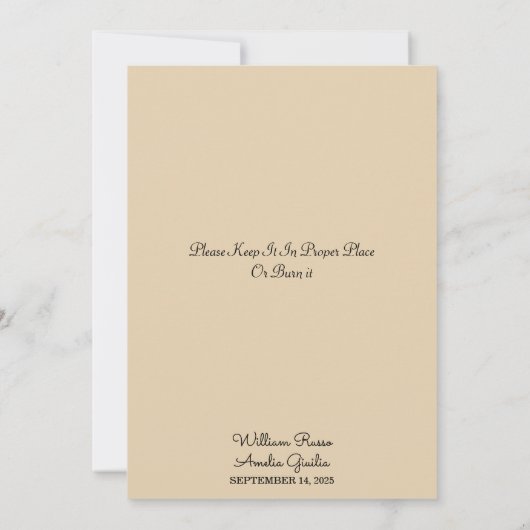 Henna Islam Nikah Arabisch Walima moslim bruiloft Kaart (Achterkant)