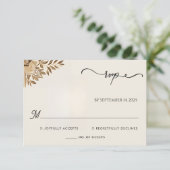 Henna Islam Nikah Arabisch Walima moslim bruiloft RSVP Kaartje (Staand voorkant)