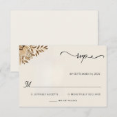 Henna Islam Nikah Arabisch Walima moslim bruiloft RSVP Kaartje (Voorkant / Achterkant)