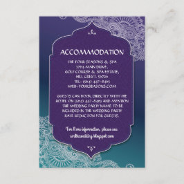 Henna Jewel Accommodding Wedding Cards Details Informatiekaartje