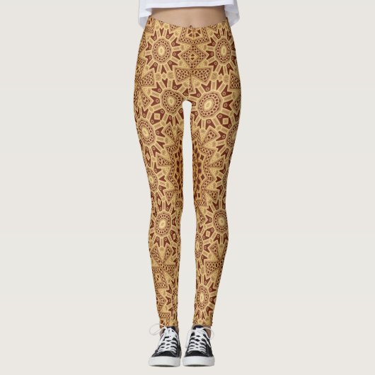 Henna & Kant Yoga Gym Oefening Leggings (Voorkant)
