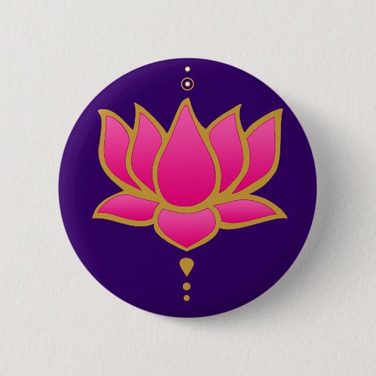 Henna Lotus Pink Button (Voorkant)