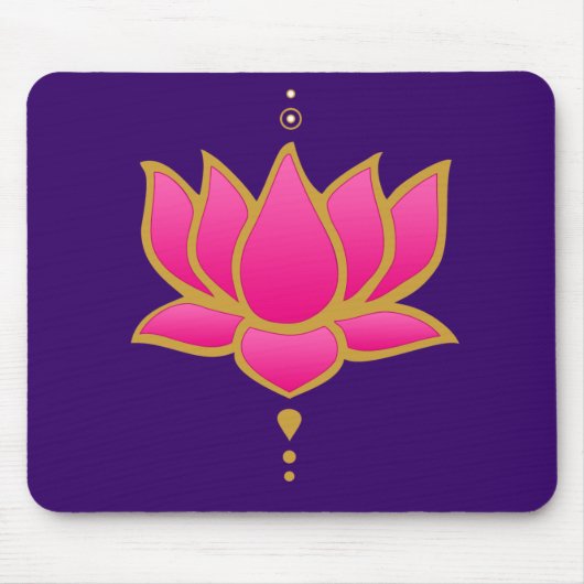 Henna Lotus Pink Muismat (Voorkant)
