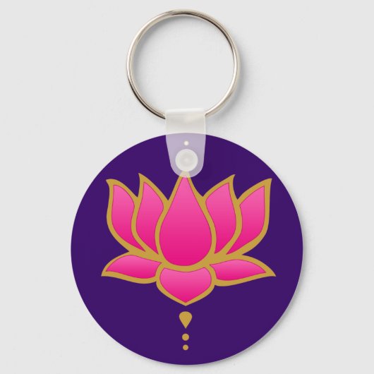 Henna Lotus Pink Sleutelhanger (Voorkant)