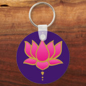 Henna Lotus Pink Sleutelhanger (Voorkant)