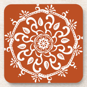 Henna Mandala Bier Onderzetter