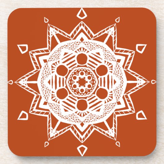 Henna Mandala Drankjes Onderzetter (Voorkant)