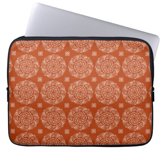 Henna Mandala Laptop Sleeve (Voorkant)