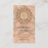 Henna Mandala Marmer  Blush Logo Visitekaartje (Voorkant)