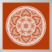 Henna Mandala Poster (Voorkant)
